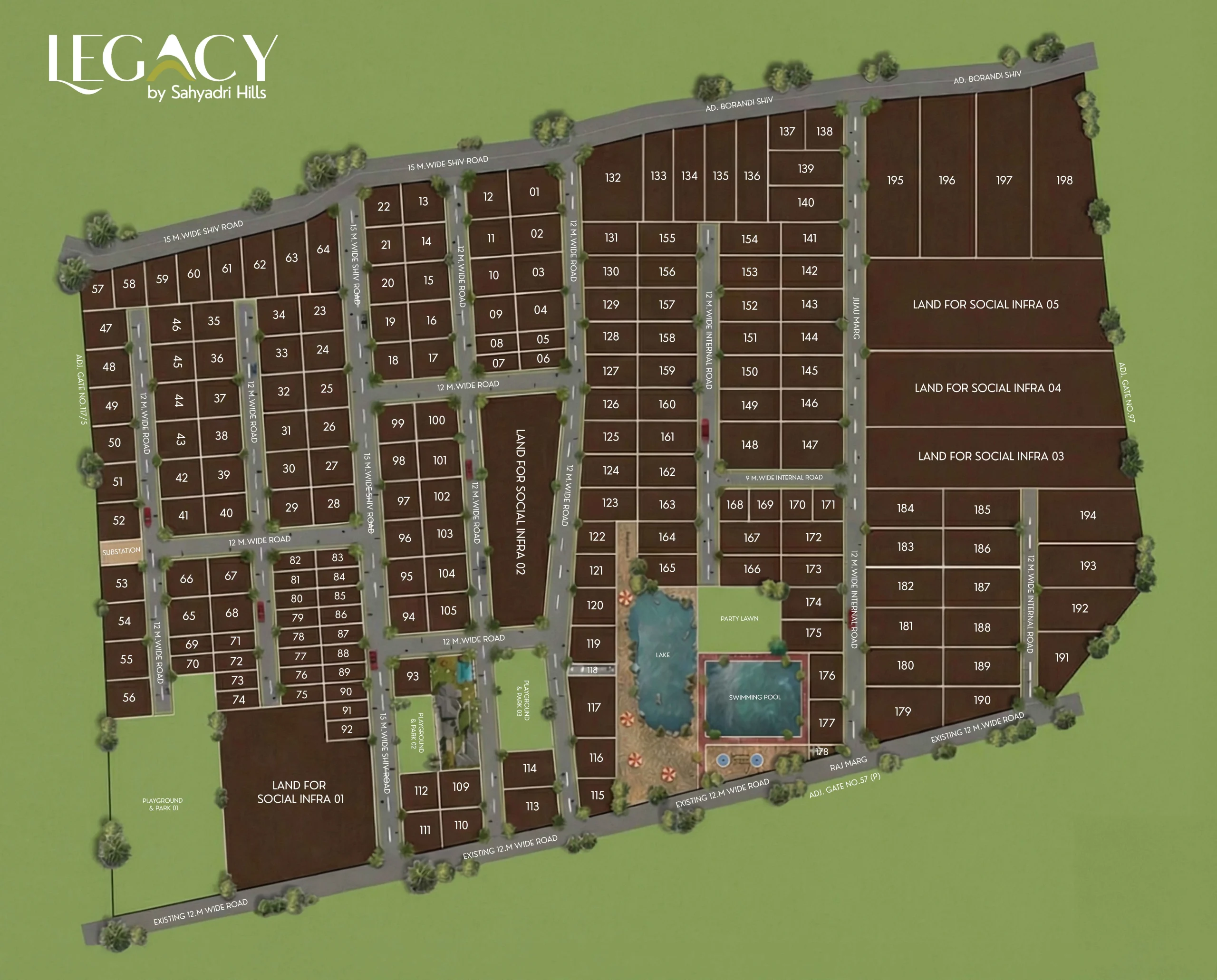 Sahyadri Hills Master Layout Plan